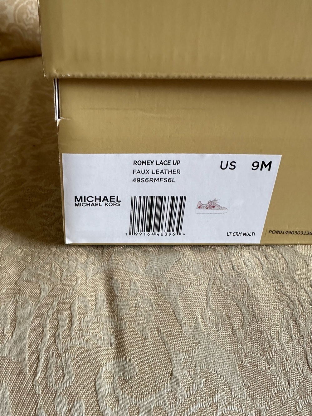 MICHAEL Michael Kors Light Cream Multi Lace-Up Sneakers